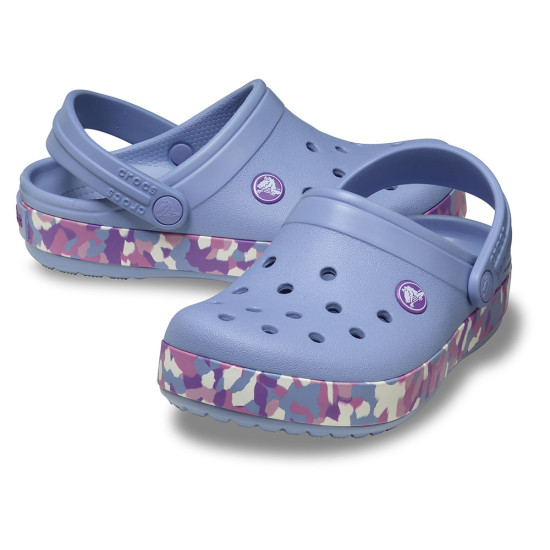 Crocs Kids' Crocband Glow Confetti Band Clog